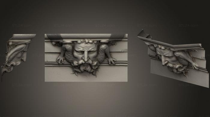 Corbels (Detail from a lamp, KR_0722) 3D models for cnc